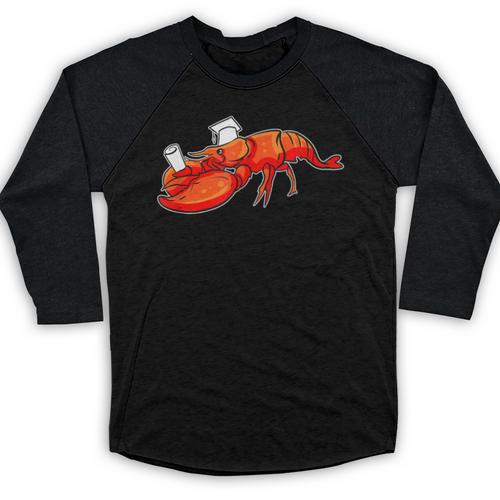 Graduation Bachelor Master Doctor PhD Study School Lobster Baseball Raglan Shirt - Best Gift Smart