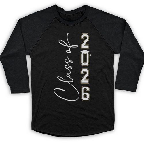 Graduation Class Of 2026 Baseball Raglan Shirt - Best Gift Smart