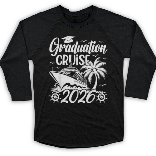 Graduation Cruise Trip 2026 Vacation Graduate Cruising Baseball Raglan Shirt - Best Gift Smart
