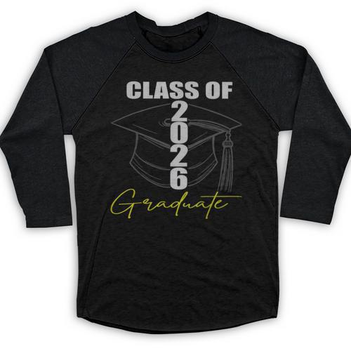 Graduation Decorations 2026 Class Of 2026 Graduate Baseball Raglan Shirt - Best Gift Smart