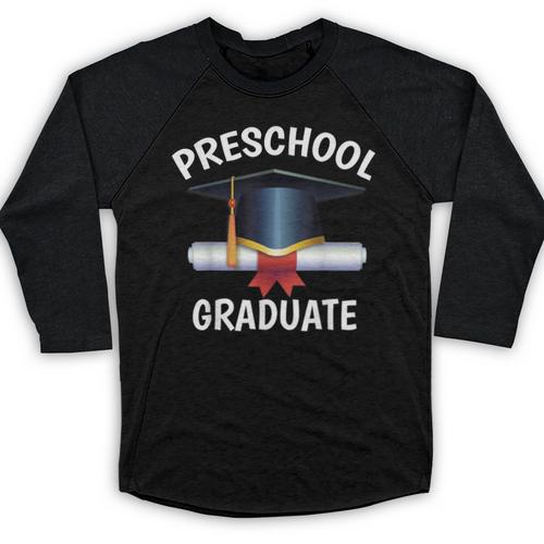 Graduation Shirt Preschool Graduate Tshirt Baseball Raglan Shirt - Best Gift Smart