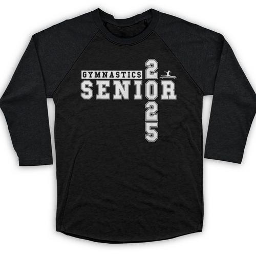 Gymnastics Senior Night Gymnastics Senior 2025 Graduation 2 Baseball Raglan Shirt - Best Gift Smart