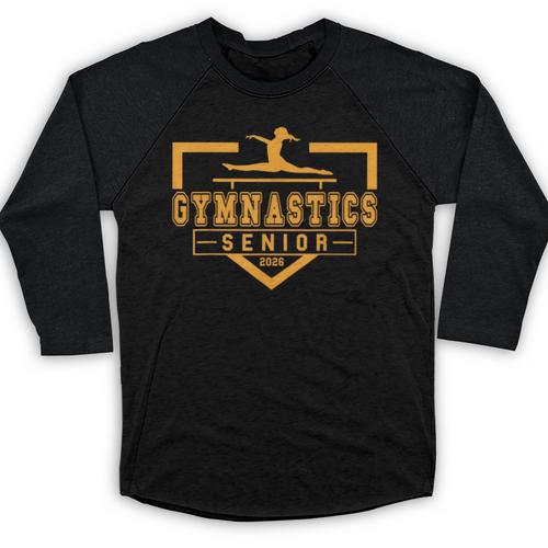 Gymnastics Senior Night Gymnastics Senior 2026 Graduation 14 Baseball Raglan Shirt - Best Gift Smart