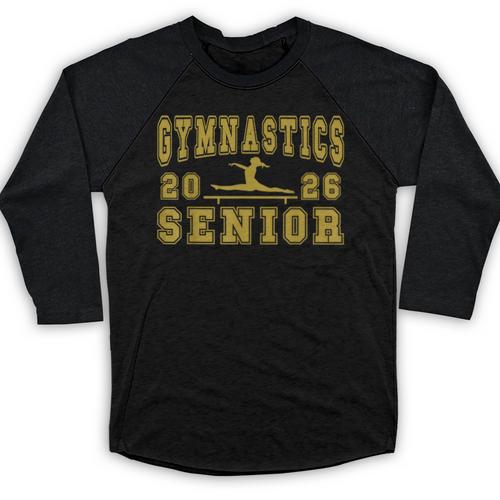 Gymnastics Senior Night Gymnastics Senior 2026 Graduation 25 Baseball Raglan Shirt - Best Gift Smart
