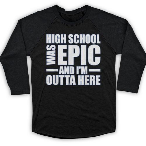 High School Graduate Graduation Party Meme Baseball Raglan Shirt - Best Gift Smart