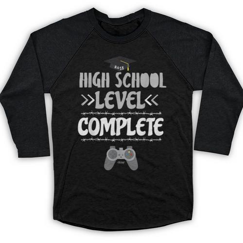 High School Graduation Shirt Video Gamer Graduation Baseball Raglan Shirt - Best Gift Smart