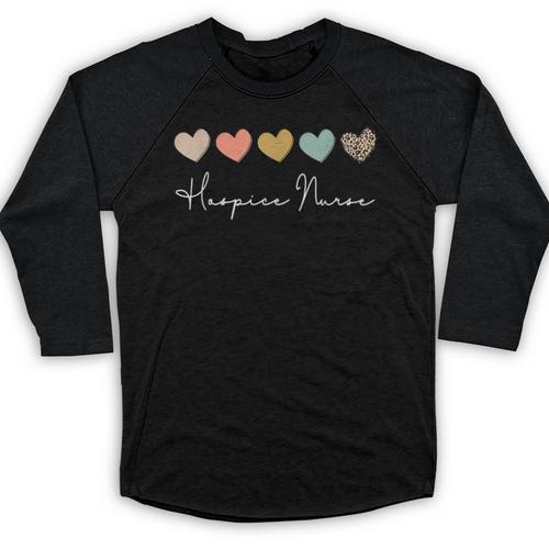 Hospice Nurse Appreciation Hospice Nursing School Graduation Baseball Raglan Shirt - Best Gift Smart