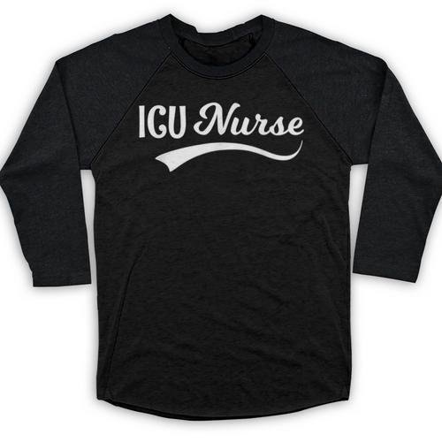 ICU Nurse Graduation Nurse RN Birthday Baseball Raglan Shirt - Best Gift Smart
