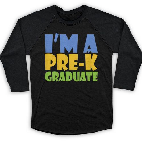 Kids Pre-K Graduate Shirt For Graduation 2018 Baseball Raglan Shirt - Best Gift Smart