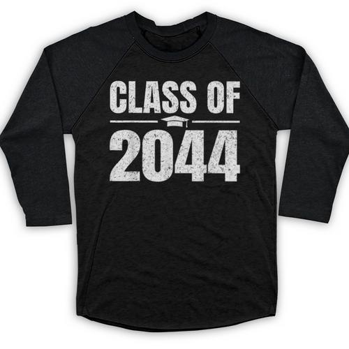 Kindergarten Class Of 2044 Grow With Me Kinder Graduation Baseball Raglan Shirt - Best Gift Smart