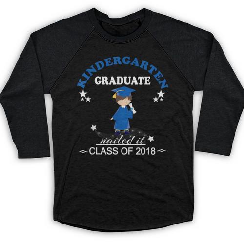 Kindergarten Graduation Shirts 2018-Nailed It Tee Baseball Raglan Shirt - Best Gift Smart