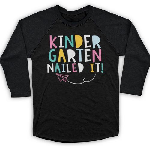 KINDERGARTEN Graduation TShirt 2018 Last Day Of School Baseball Raglan Shirt - Best Gift Smart