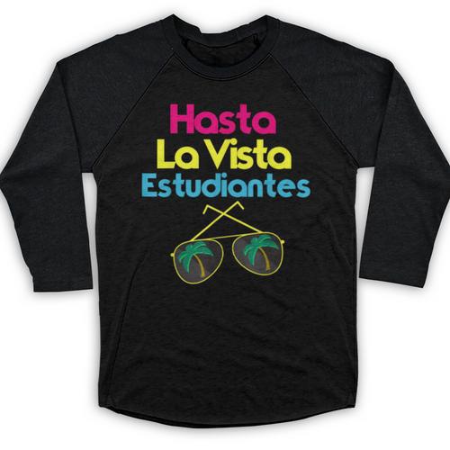 Last Day Of School Spanish Teacher Graduation T-Shirt Baseball Raglan Shirt - Best Gift Smart