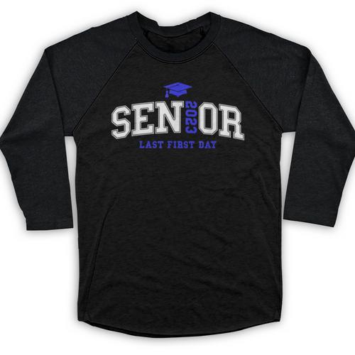 My Last First Day Senior 2023 Back To School Graduation 2023 Baseball Raglan Shirt - Best Gift Smart