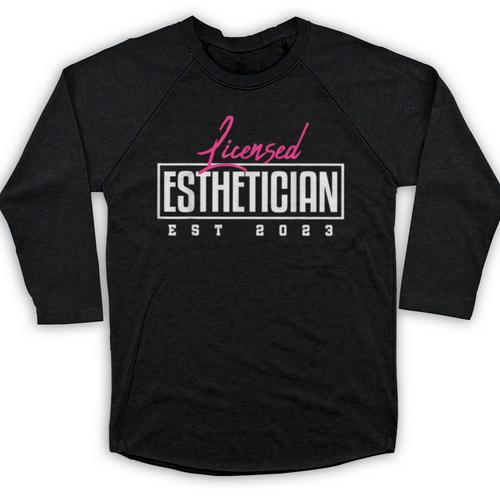 Licensed Esthetician 2023 Graduation Baseball Raglan Shirt - Best Gift Smart