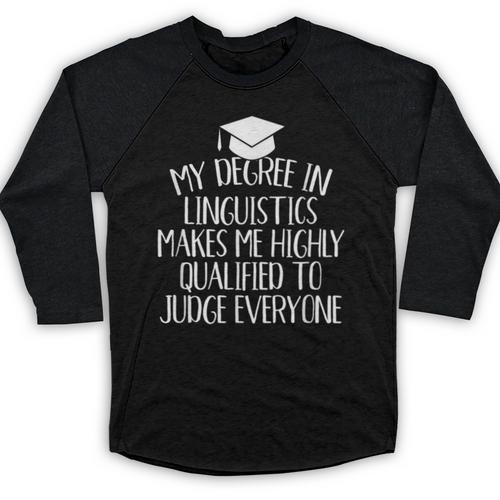 Linguistics Major Graduation Baseball Raglan Shirt - Best Gift Smart