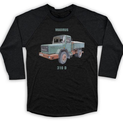 Magirus Deutz 310D Corner Cover Truck Vintage Car Nostalgia Baseball Raglan Shirt - Figerry