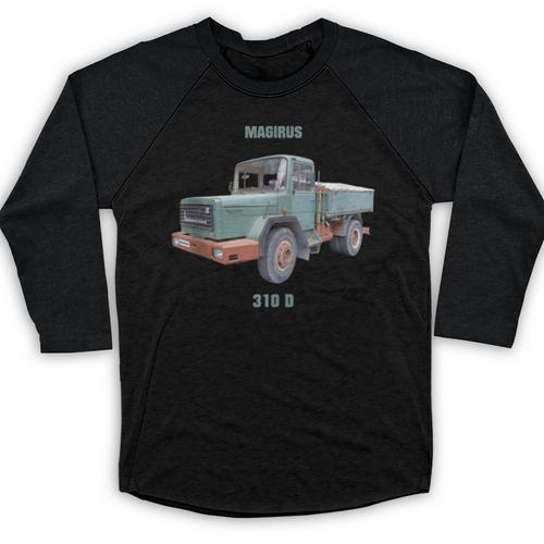Magirus Deutz 310D Corner Cover Truck Vintage Car Nostalgia Baseball Raglan Shirt - Figerry