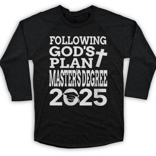 Masters Degree Graduation 2025 Christian MSW MPH MBA Baseball Raglan Shirt - Best Gift Smart
