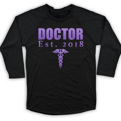 Medical Student Shirt Doctor Graduation Tshirt MD DO Degree Baseball Raglan Shirt - Best Gift Smart