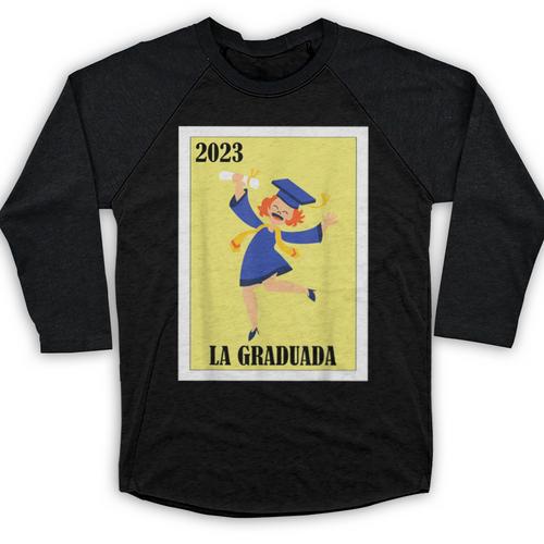 Mexican For Graduation La Graduada 2023 Baseball Raglan Shirt - Best Gift Smart