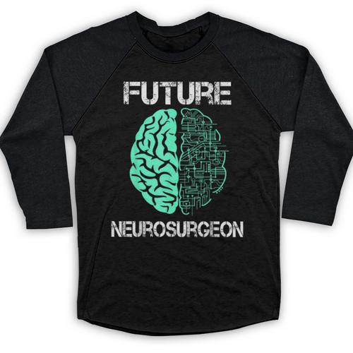 Neuro Surgeon Brain Student Graduation Future Neurosurgeon Baseball Raglan Shirt - Best Gift Smart