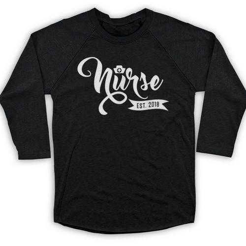 New Nurse 2018 Nursing School Graduate Graduation Shirt Baseball Raglan Shirt - Best Gift Smart