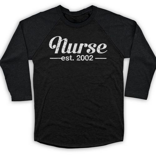 Nurse Est 2002 Graduation Baseball Raglan Shirt - Best Gift Smart