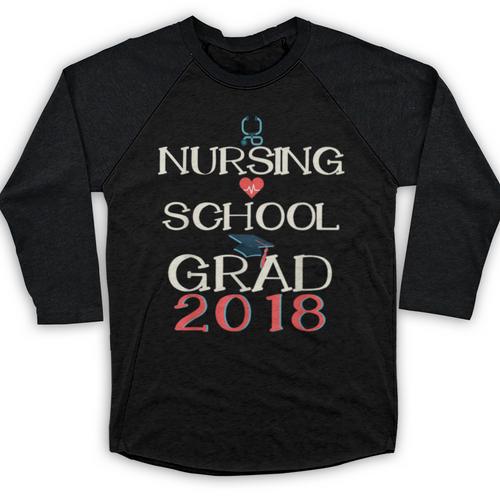 Nurse Pinning Ceremony Nursing School 2018 Graduation Shirt Baseball Raglan Shirt - Best Gift Smart