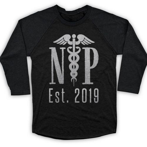 Nurse Practitioner Graduation Caduceus NP Degree 2019 Baseball Raglan Shirt - Best Gift Smart