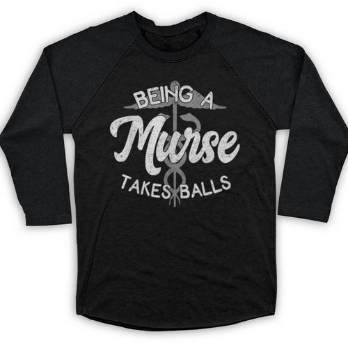Nursing Male Nurse Murse RN Graduation Week Idea Baseball Raglan Shirt - Best Gift Smart