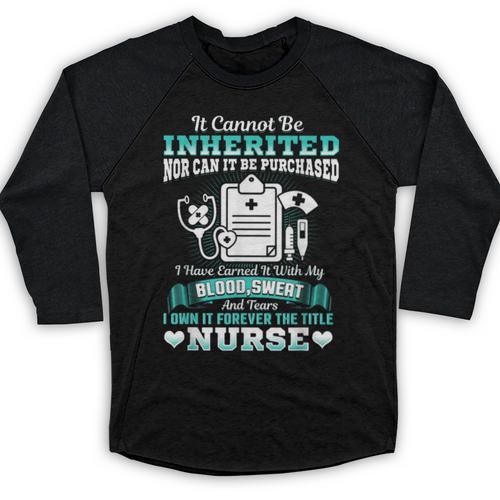 Nursing School Graduation Inherited RN LPN Nurse Grad 2021 Baseball Raglan Shirt - Best Gift Smart