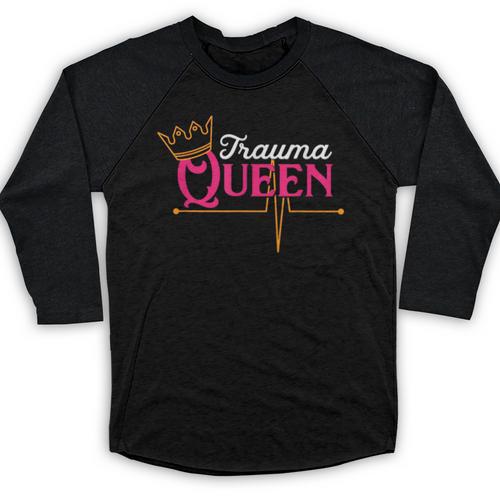 Nursing Shirt Graduation Nurse School Trauma Queen Shirt Baseball Raglan Shirt - Best Gift Smart