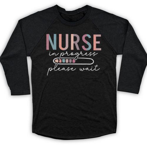 Nursing Student Nurse Appreciation Modern Classic Lace Embellished Nurse Graduation Female -Adults Small Baseball Raglan Shirt - Best Gift Smart