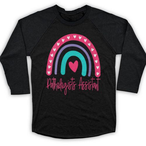 Pathologists' Assistant Graduation 2023 Boho Rainbow Baseball Raglan Shirt - Best Gift Smart