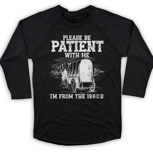 Patient With Me I'm From The 1900s Oregon Vintage Baseball Raglan Shirt - Figerry