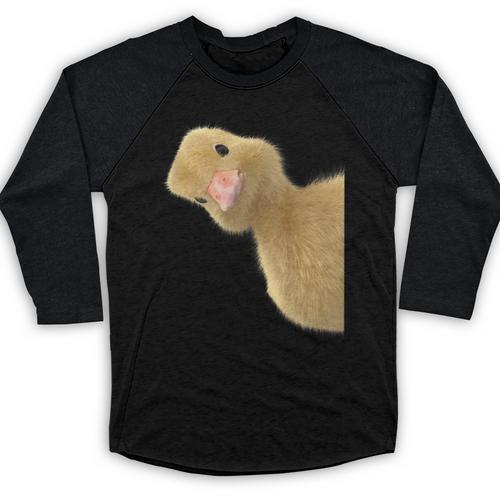 Peking Duck Peeking Chef Graduation Farm Duck Lover Baseball Raglan Shirt - Best Gift Smart