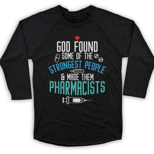 Pharmacist Christian Pharmacy Student PharmD Graduation Baseball Raglan Shirt - Best Gift Smart