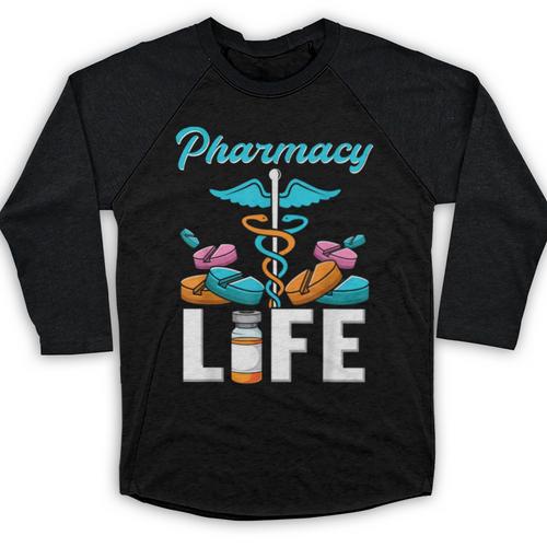 Pharmacy Life Pharmacist Chemist Student PharmD Graduation Baseball Raglan Shirt - Best Gift Smart