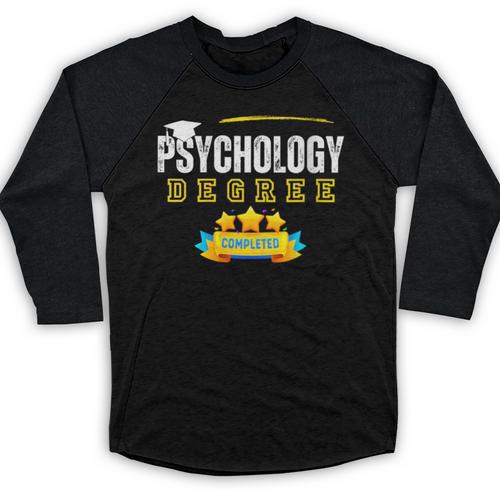 Psychology Degree Graduation Senior Celebration Grad Party Baseball Raglan Shirt - Best Gift Smart