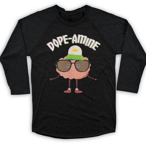 Psychology Major PsyD PhD 2024 Dopamine Graduation Baseball Raglan Shirt - Best Gift Smart