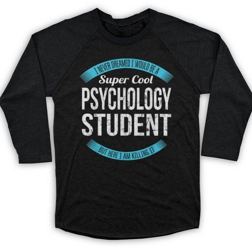Psychology Student Tshirt Graduation Baseball Raglan Shirt - Best Gift Smart