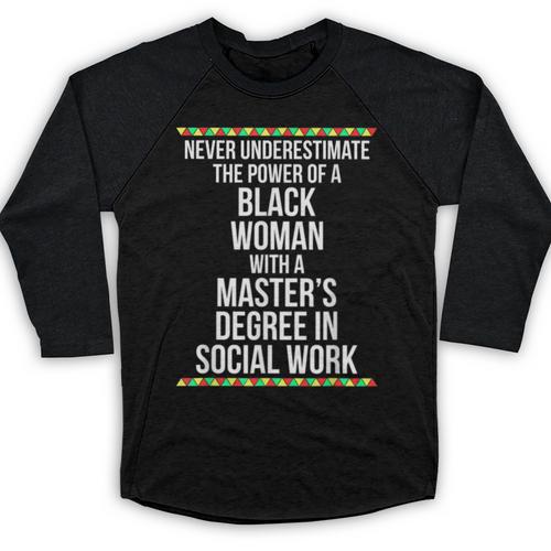 Queen MSW Social Work Masters Graduation Baseball Raglan Shirt - Best Gift Smart