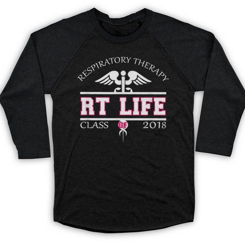 Respiratory Therapist Graduation Class Of 2018 Pink RT Life Baseball Raglan Shirt - Best Gift Smart