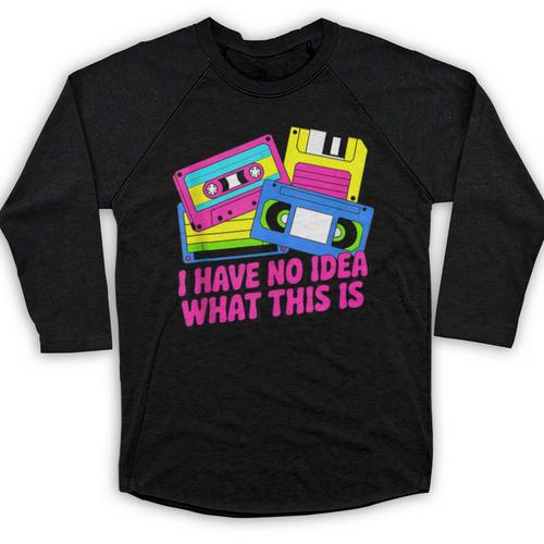 Retro Cassette Vintage 80s Nostalgia Baseball Raglan Shirt - Figerry