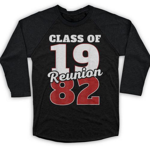 Reunion 1982 Class Of 1982 Reunion 82 Graduation 1982 Baseball Raglan Shirt - Best Gift Smart