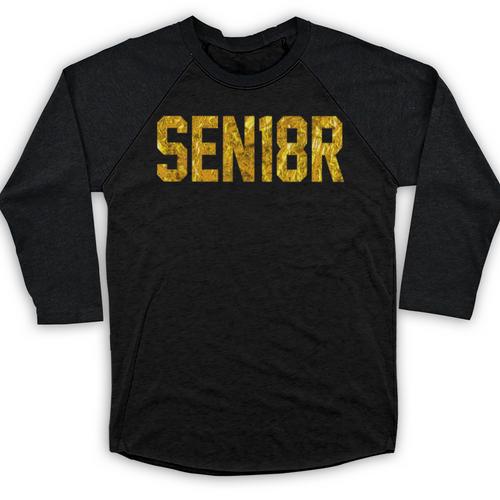 SEN18R Senior 2018 High School Graduation Party T-Shirt Baseball Raglan Shirt - Best Gift Smart
