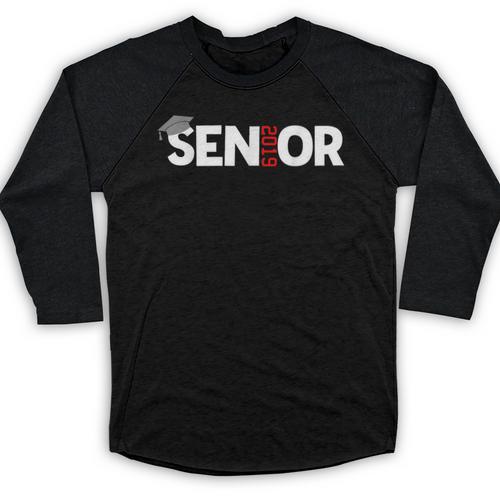 Senior 2019 Graduation Gift For High School T-Shirt Baseball Raglan Shirt - Best Gift Smart