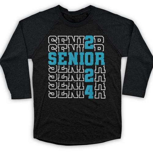 Senior 2024 Graduation Class Of 2024 Senior Boys Girls Baseball Raglan Shirt - Best Gift Smart