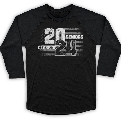 Senior 2024 Graduation Class Of 2024 Senior Women Boy Girl Baseball Raglan Shirt - Best Gift Smart